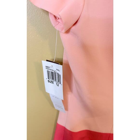 Maggy London Silk Color Block Sheath Dress - Size 12 - NWT - Picture 8 of 8